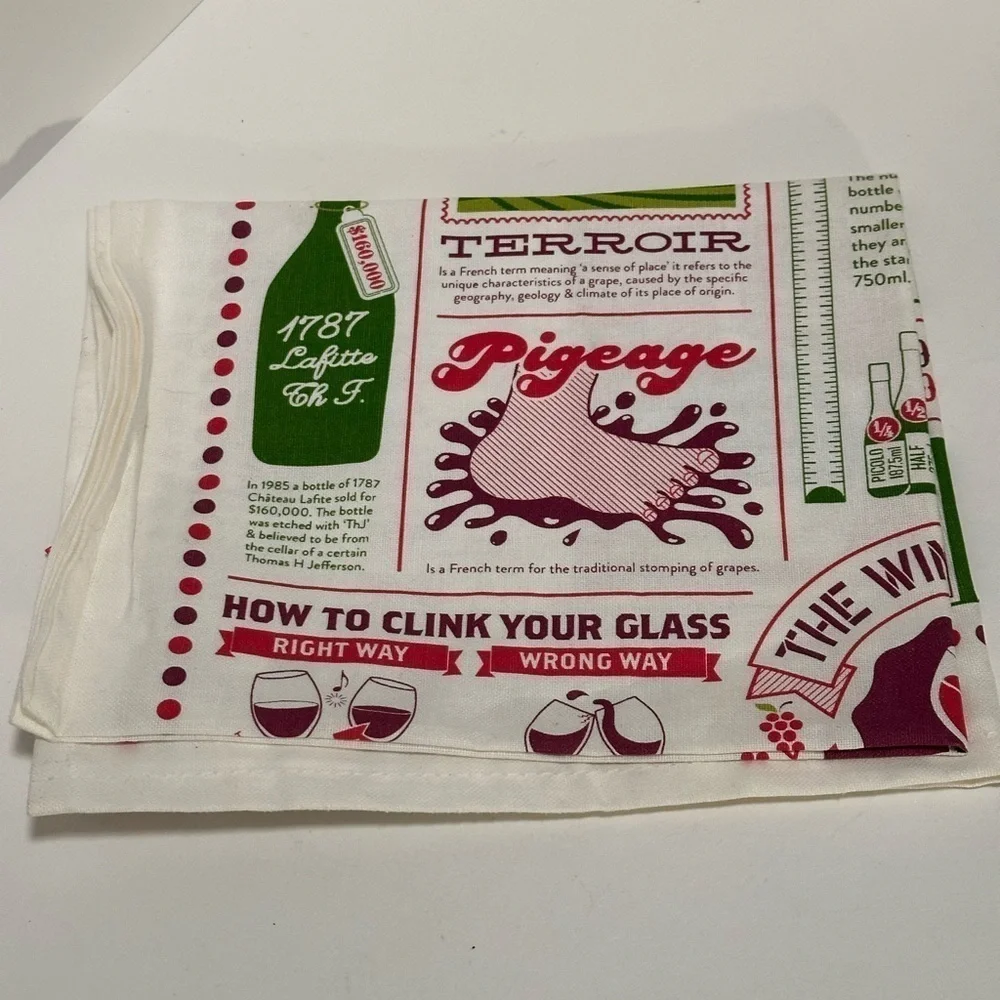Stuart Gardiner Wine Towel NWT